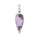 Purple Java Chalcedony Silver Pendant (Bali Barong)