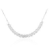 White Topaz Silver Necklace