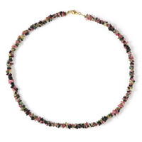 Fancy Tourmaline Silver Necklace