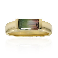 9K Bi Colour Tourmaline Gold Ring