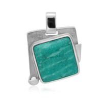 Amazonite Silver Pendant