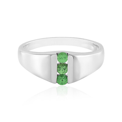 Tanzanian Tsavorite Silver Ring