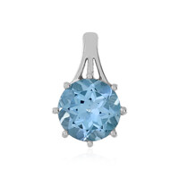 Sky Blue Topaz Silver Pendant