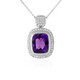 Uruguayan Amethyst Silver Necklace