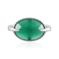 Green Onyx Silver Ring