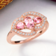 Nigerian Pink Tourmaline Silver Ring