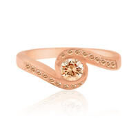 14K SI1 Argyle Rose De France Diamond Gold Ring