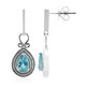 Blue Apatite Silver Earrings (Pallanova)