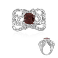 Mahogany Zircon Silver Ring (de Melo)