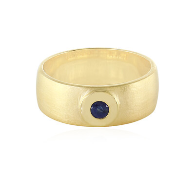 Madagascar Blue Sapphire Silver Ring (MONOSONO COLLECTION)