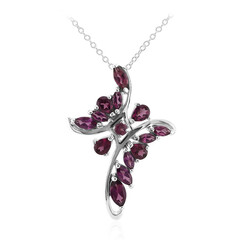 Rhodolite Silver Necklace