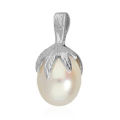 White Freshwater Pearl Silver Pendant