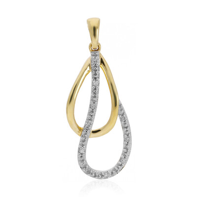 9K I2 (H) Diamond Gold Pendant