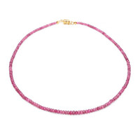 Pink Tourmaline Silver Necklace