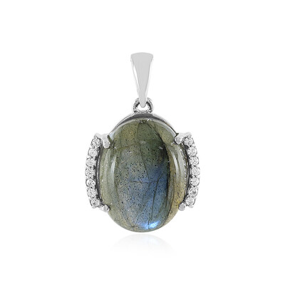 Labradorite Silver Pendant