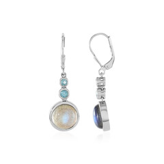 Blue Maniry Labradorite Silver Earrings (KM by Juwelo)