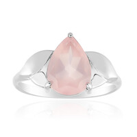 Rose Quartz Silver Ring