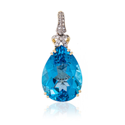 9K Marambaia Topaz Gold Pendant (de Melo)