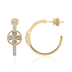 9K SI1 (G) Diamond Gold Earrings