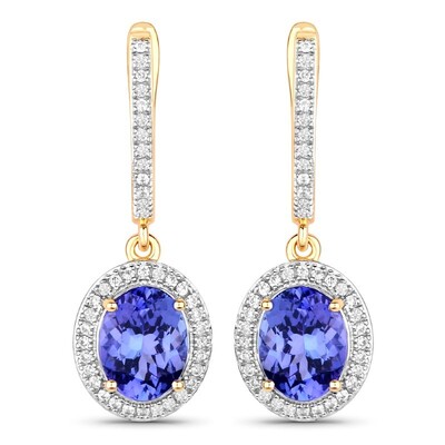 9K Tanzanite Gold Earrings (SUHANA)