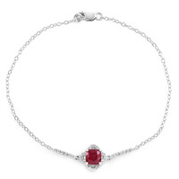 Bemainty Ruby Silver Bracelet