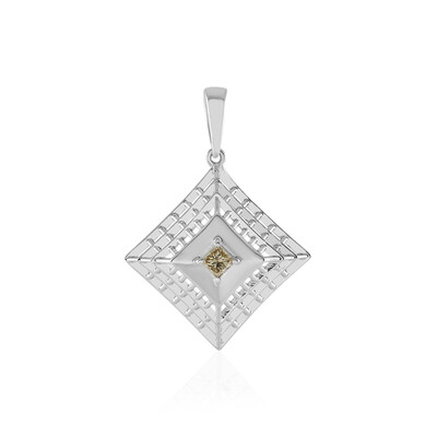 9K I2 Champagne Diamond Gold Pendant (Ornaments by de Melo)