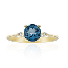 10K London Blue Topaz Gold Ring