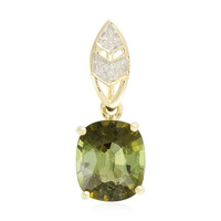 9K Cuprian Tourmaline Gold Pendant