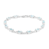 Sky Blue Topaz Silver Bracelet