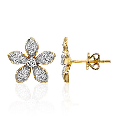 9K SI1 (G) Diamond Gold Earrings (Annette)