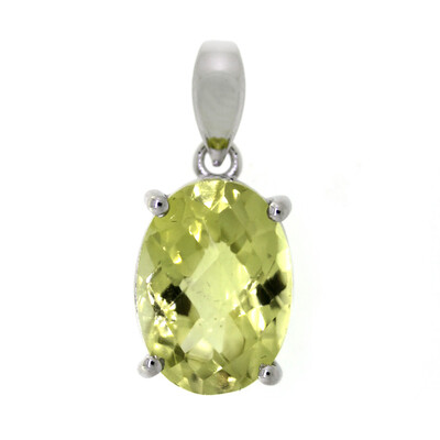 Ouro Verde Quartz Silver Pendant