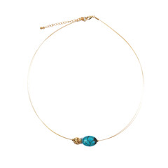 Turquoise Stainless Steel Necklace