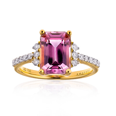 18K Pink Diaspore Gold Ring (AMAYANI)