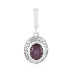 Channapatna Star Ruby Silver Pendant