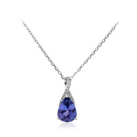 10K AAA Tanzanite Gold Necklace