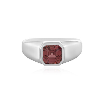 Pink Zircon Silver Ring