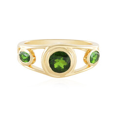 Russian Diopside Silver Ring