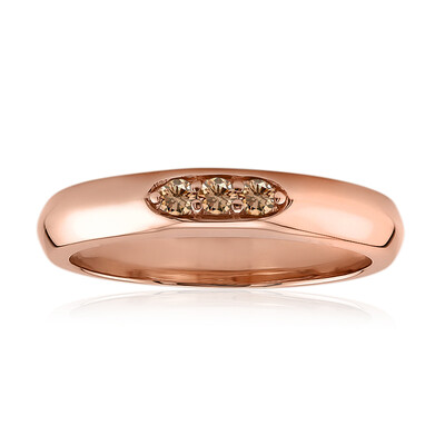 9K SI1 Argyle Rose De France Diamond Gold Ring (Annette)