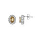 Canary Zircon Silver Earrings