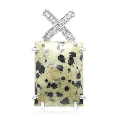 Dalmatian Jasper Silver Pendant