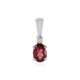 Mozambique Garnet Silver Pendant