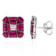 18K Ruby Gold Earrings (SUHANA)