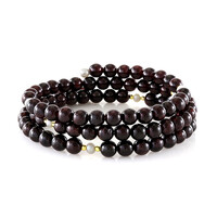 Mozambique Garnet Steel Bangle (Riya)