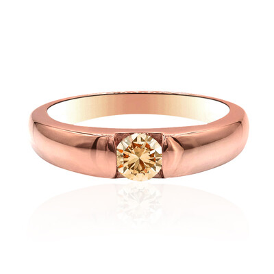 9K VS1 Argyle Rose De France Diamond Gold Ring (Annette)