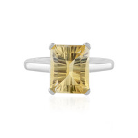 Bi Colour Citrine Silver Ring