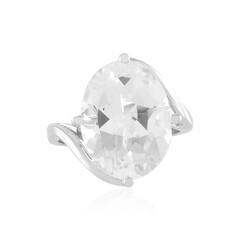 White Topaz Silver Ring