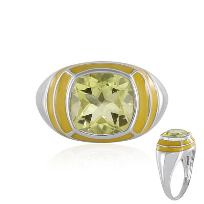 Lemon Quartz Silver Ring (MONOSONO COLLECTION)