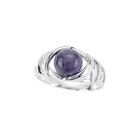 Charoite Silver Ring