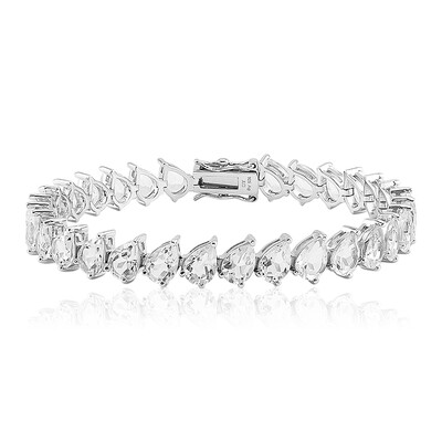 White Topaz Silver Bracelet