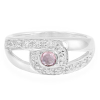 Pink Sapphire Silver Ring